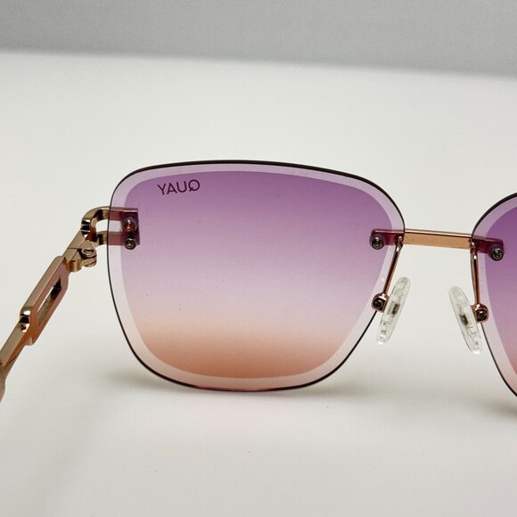 Quay Australia Purple and Orange Gradient Sunglasses - Picture 7 of 9